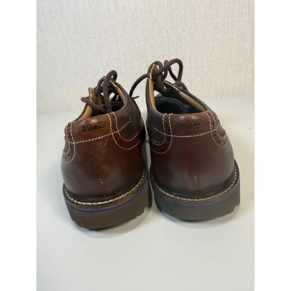 Nunn Bush Otto Plain Toe‎ Oxford, Brown, Men's 10 Wide